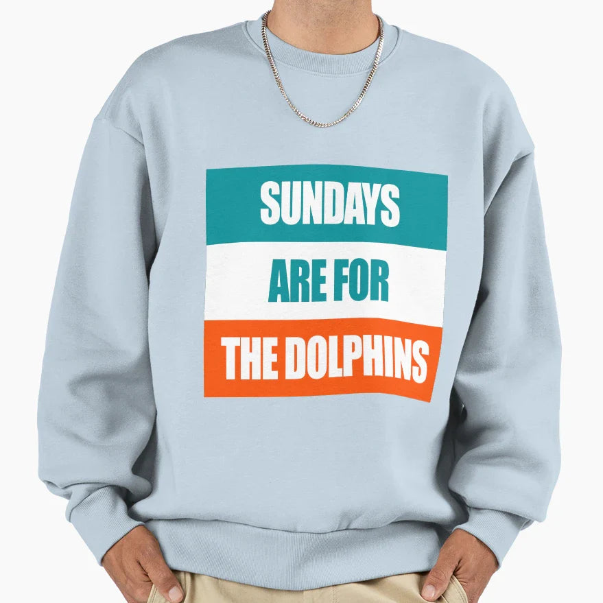 Sundays Are Dolphins Sweatshirt - Streetwear Style for Adults
