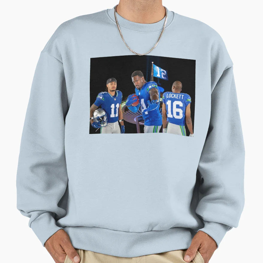 Hawks Throwbacks Sweatshirt - Minimalist Print Men Women