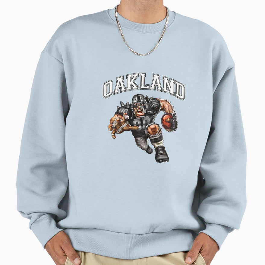 Oakland Football Sweatshirt - Graphic Print Unisex