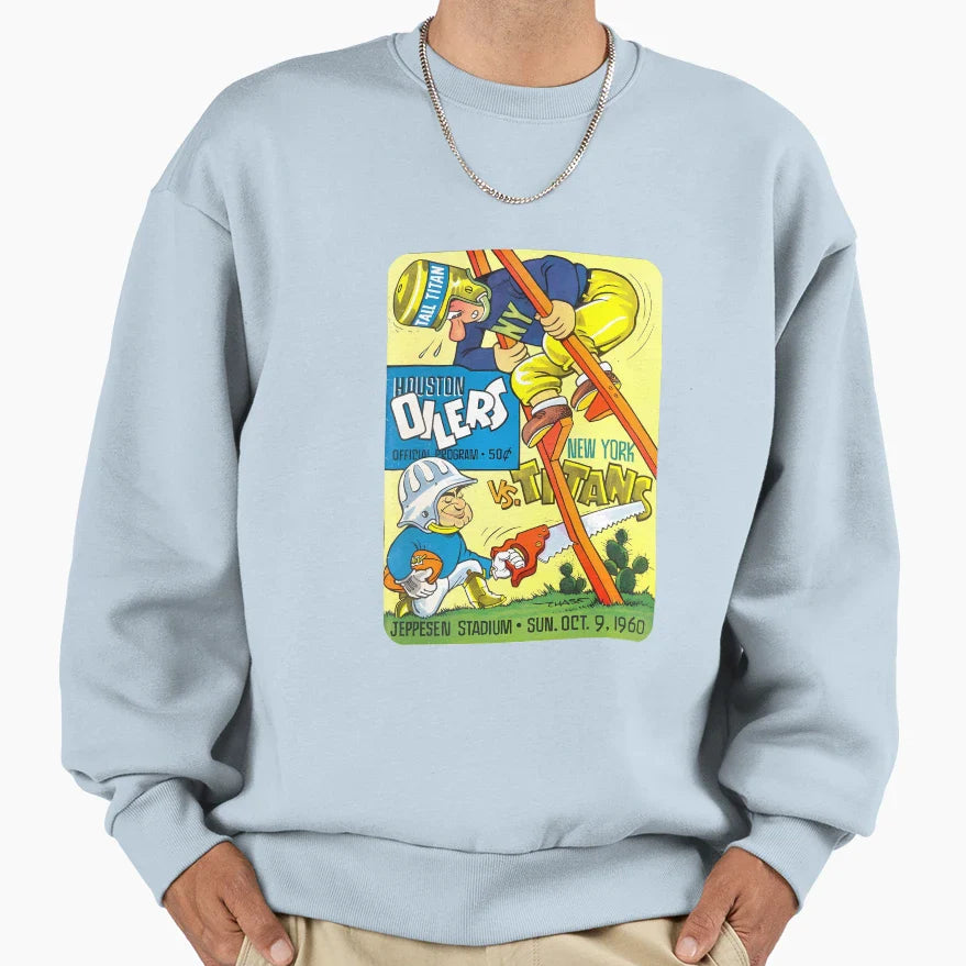 Oilers V Titans Sweatshirt - Unique Graphic Unisex