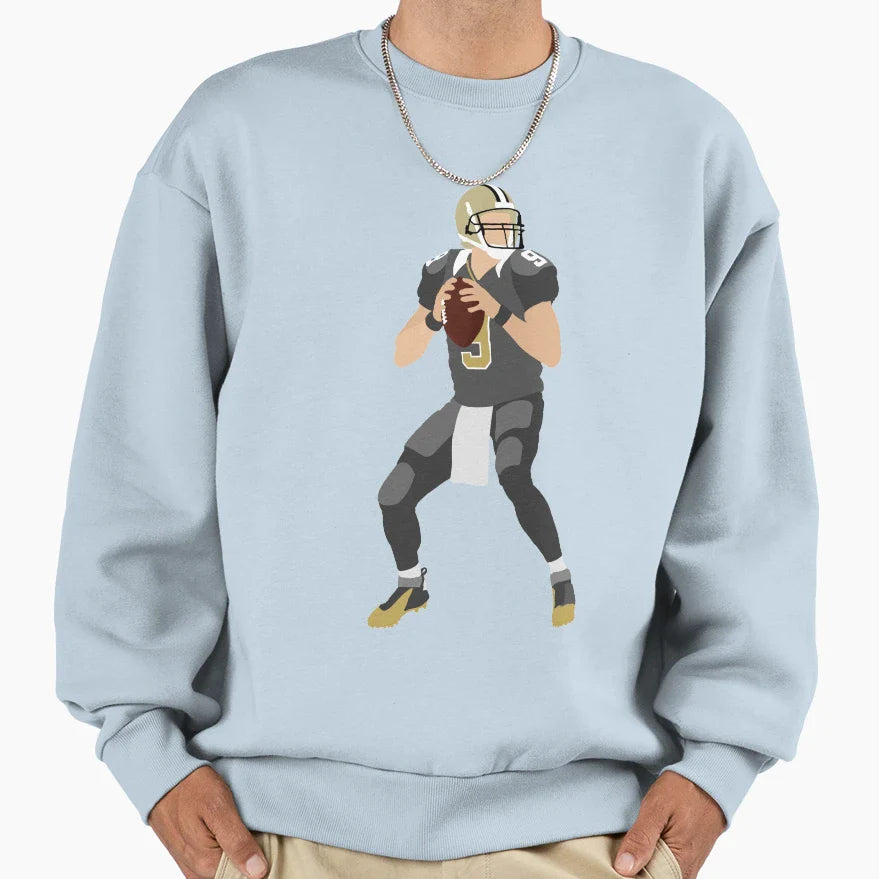 New Orleans Quarterback Sweatshirt - Minimalist Print Men Women