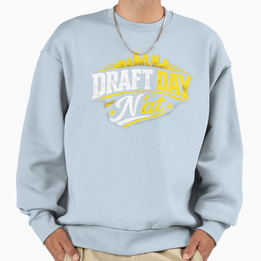 Daft Day Nat Football Fan Sweatshirt - Unique Graphic Unisex