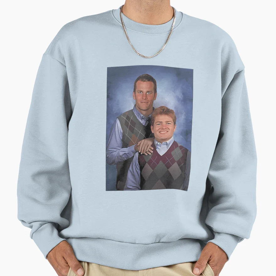 Brady And Maye Stepbrothers Football Sweatshirt - Graphic Print for Adults