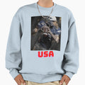 Usa Rugby Sweatshirt - Graphic Print Men Women