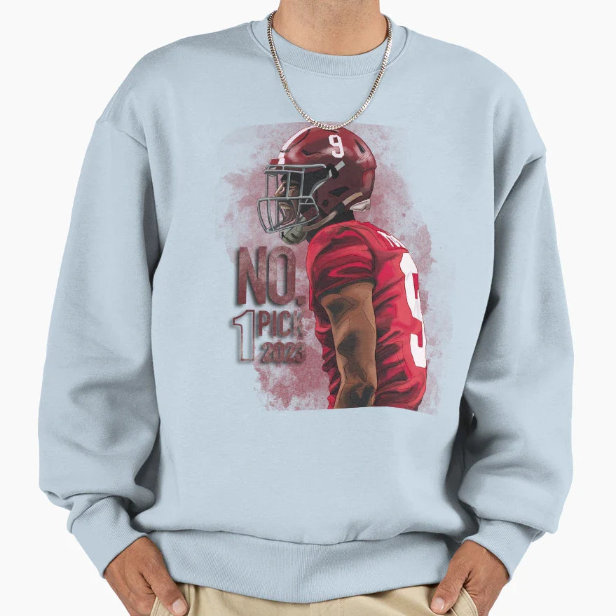 Bryce Young Draft Pick 1 Sweatshirt - Streetwear Style Unisex