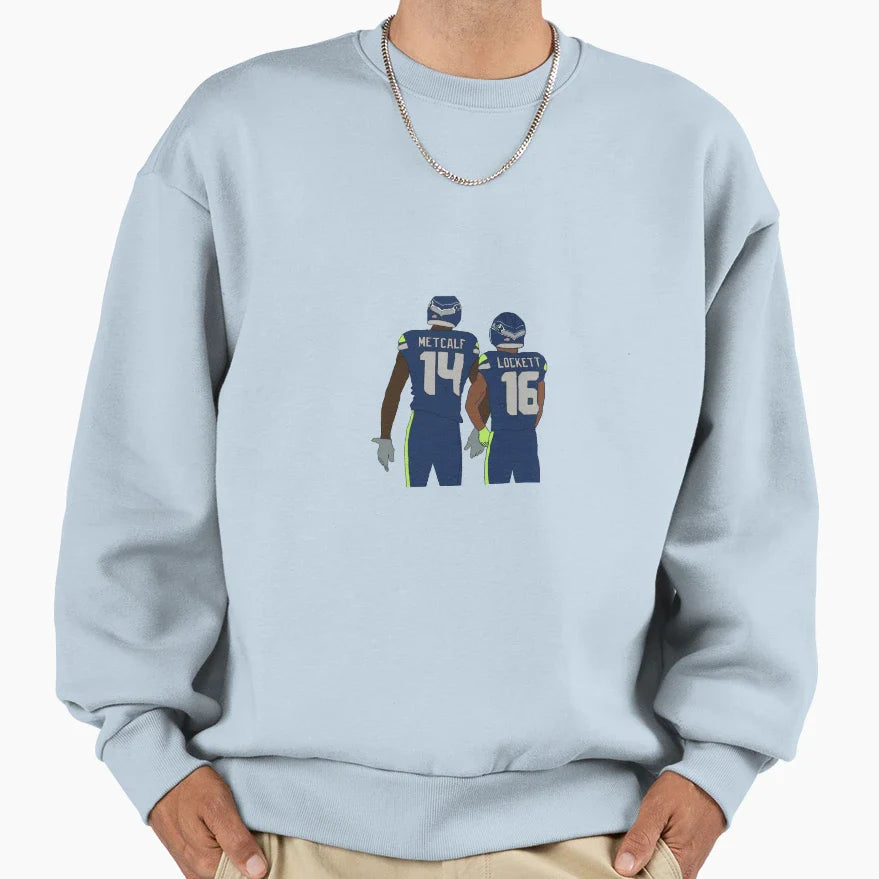 Dk Metcalf Tyler Lockett Sweatshirt - Streetwear Style Unisex