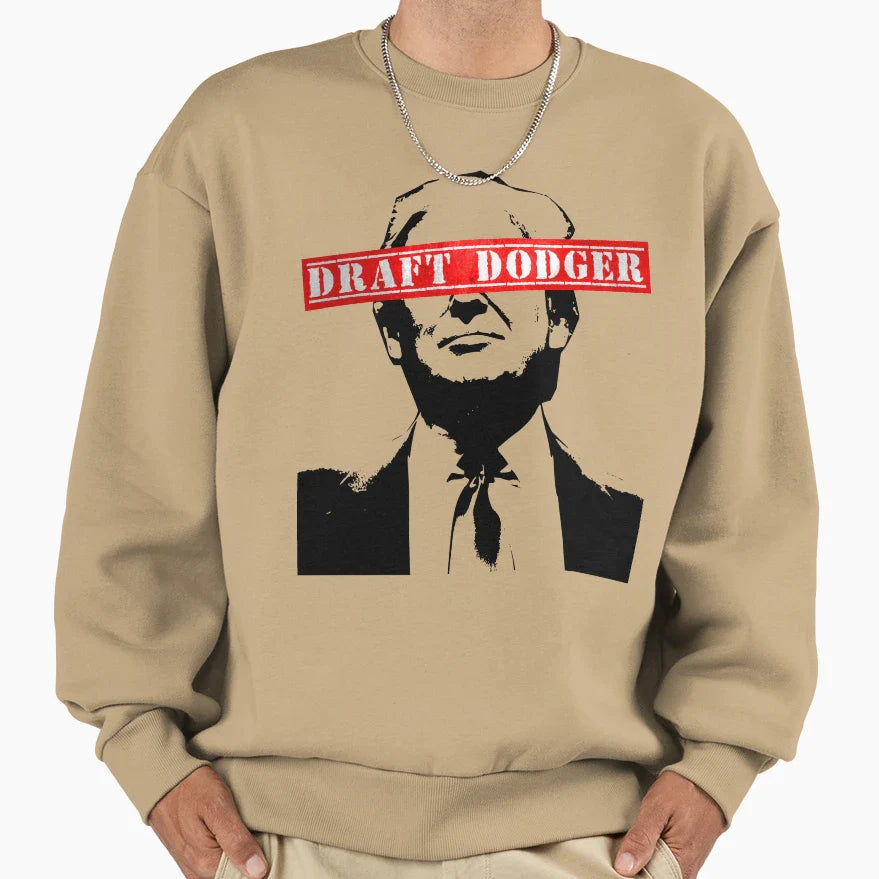 Trump Draft Dodger Sweatshirt - Aesthetic Graphic Men Women