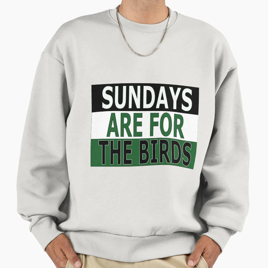 Sundays Are Birds Sweatshirt - Trendy Graphic for Adults