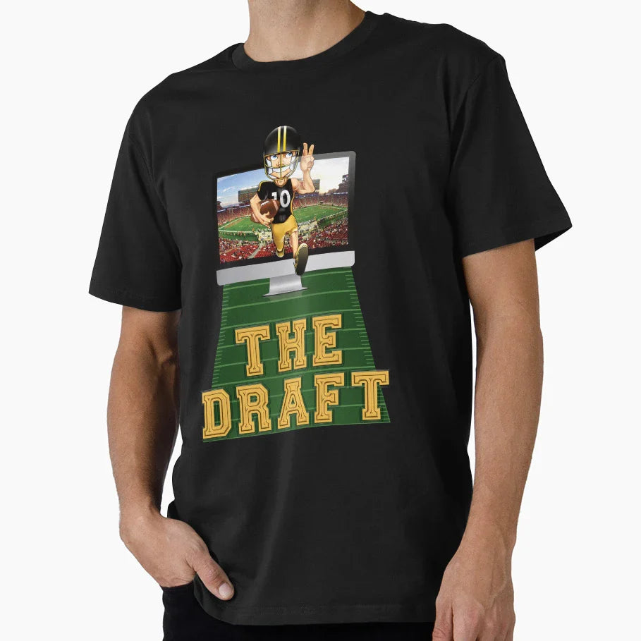 Draft Ffl Fantasy Football League T-Shirt - Casual Everyday Wear Men Women