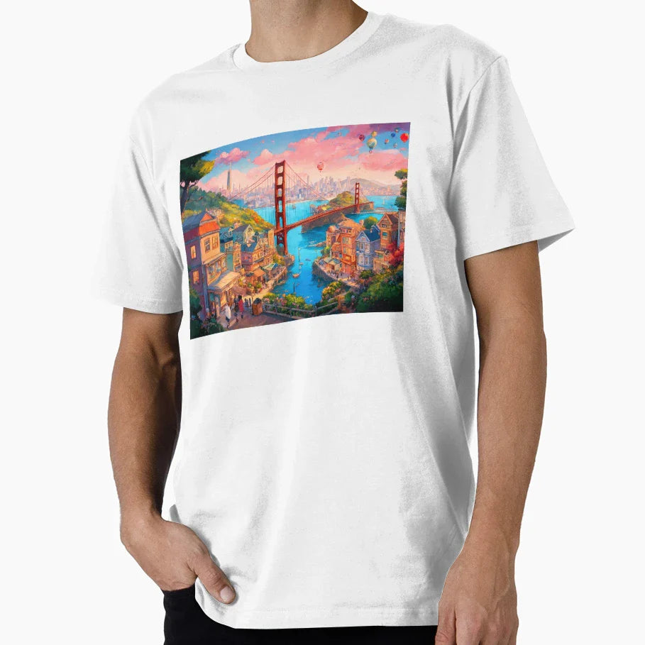 San Francisco Spirit T-Shirt - Aesthetic Graphic for Adults