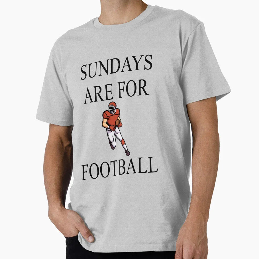 Sundays Are Football T-Shirt - Unique Graphic Unisex