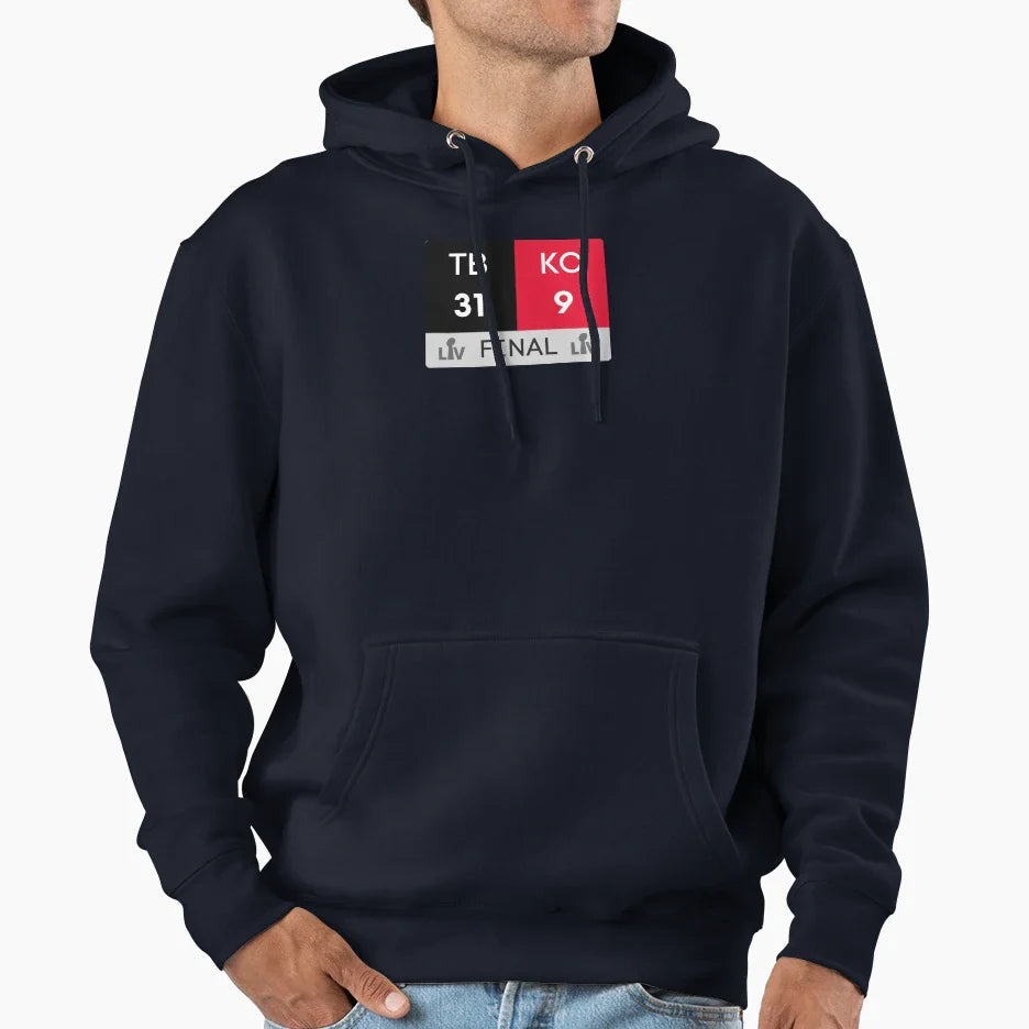Super Bowl Lv 2021 Final Score Tampa Hoodie - Custom Art Print for Adults