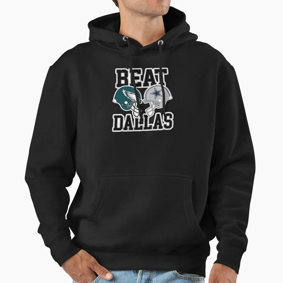 Beat Dallas Football Gift Halloween Day Hoodie - Trendy Graphic Men Women