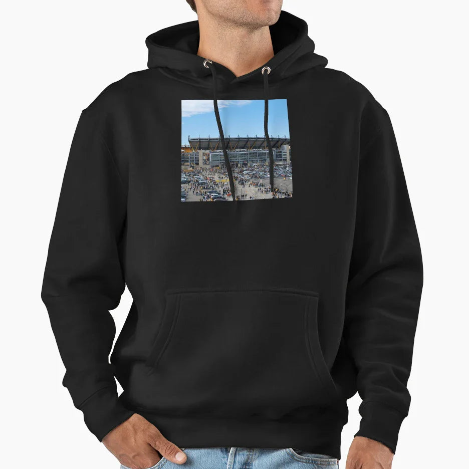 Heinz Field Pittsburgh Pa Throw Pillow Hoodie - Trendy Graphic for Adults