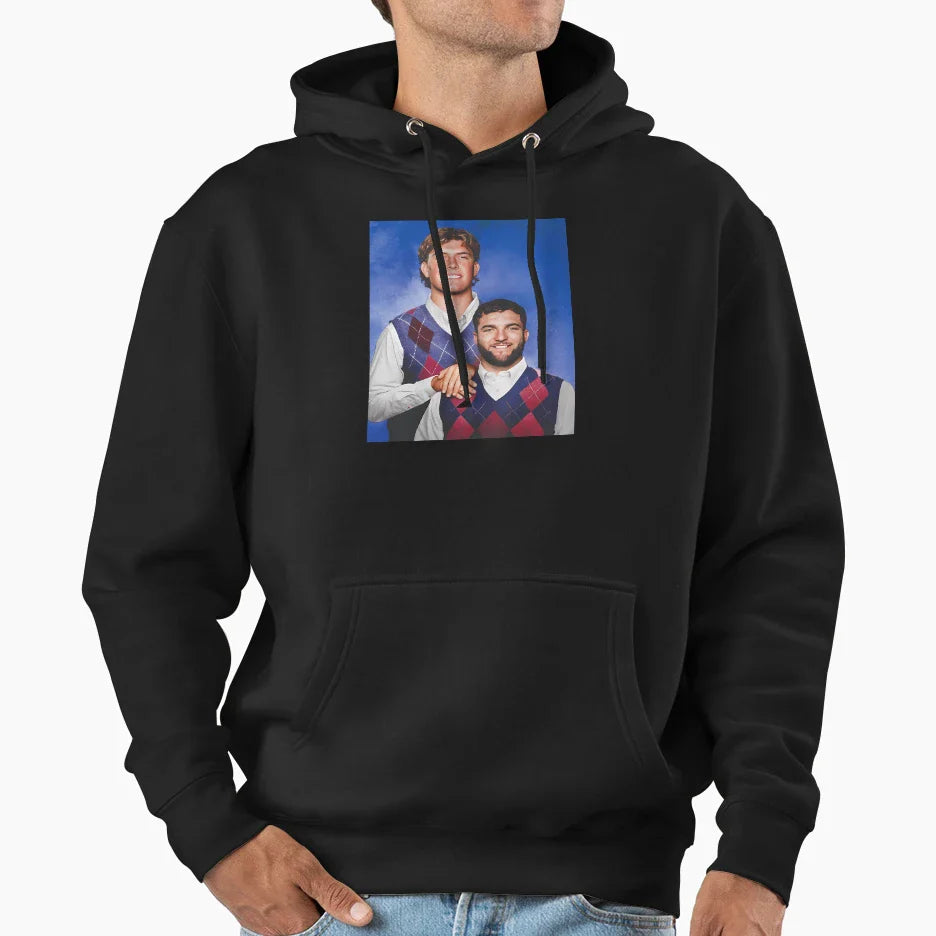 Football Jaxson Dart And Cam Skattebo Hoodie - Graphic Print Unisex