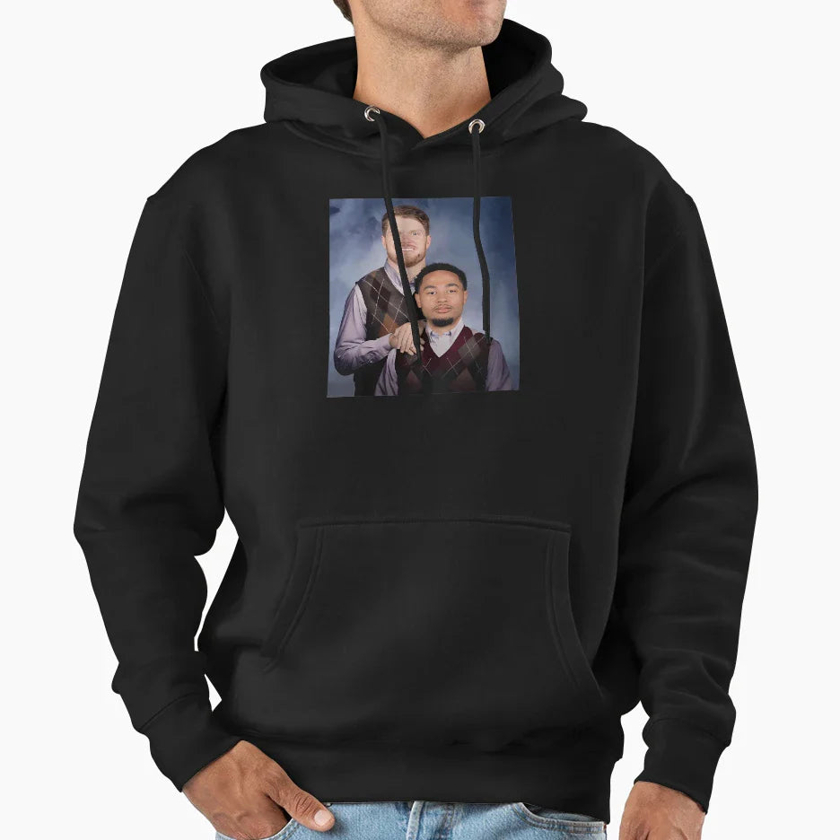 Sam Darnold Jaxon Smith Njigba Football Hoodie - Fun Novelty Design Unisex