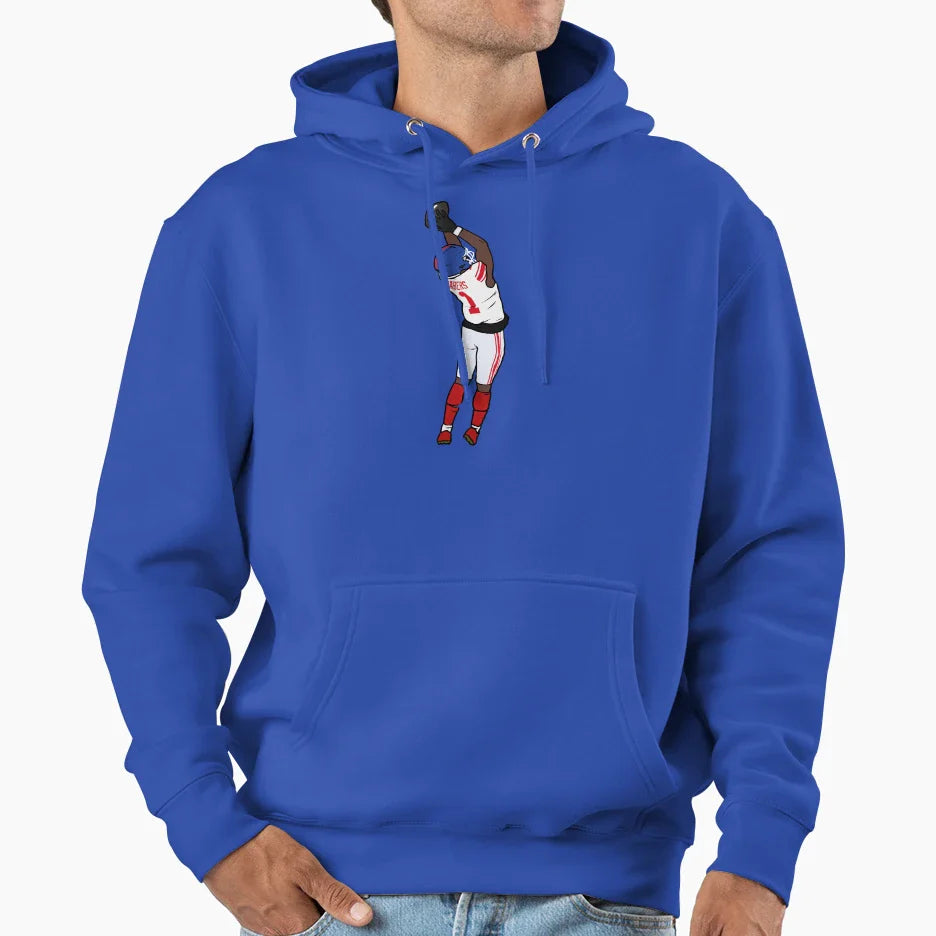 Malik Nabers Catch Hoodie - Trendy Graphic for Adults