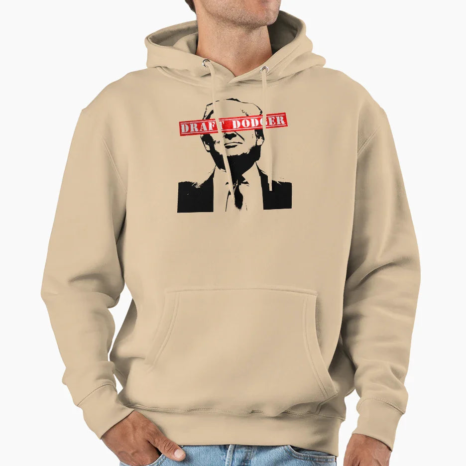 Trump Draft Dodger Hoodie - Trendy Graphic Men Women