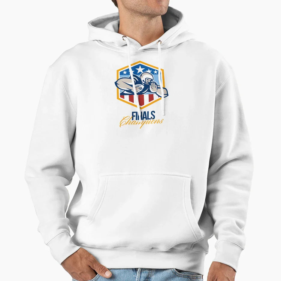 American Football Running Back Finals Hoodie - Unique Graphic for Adults