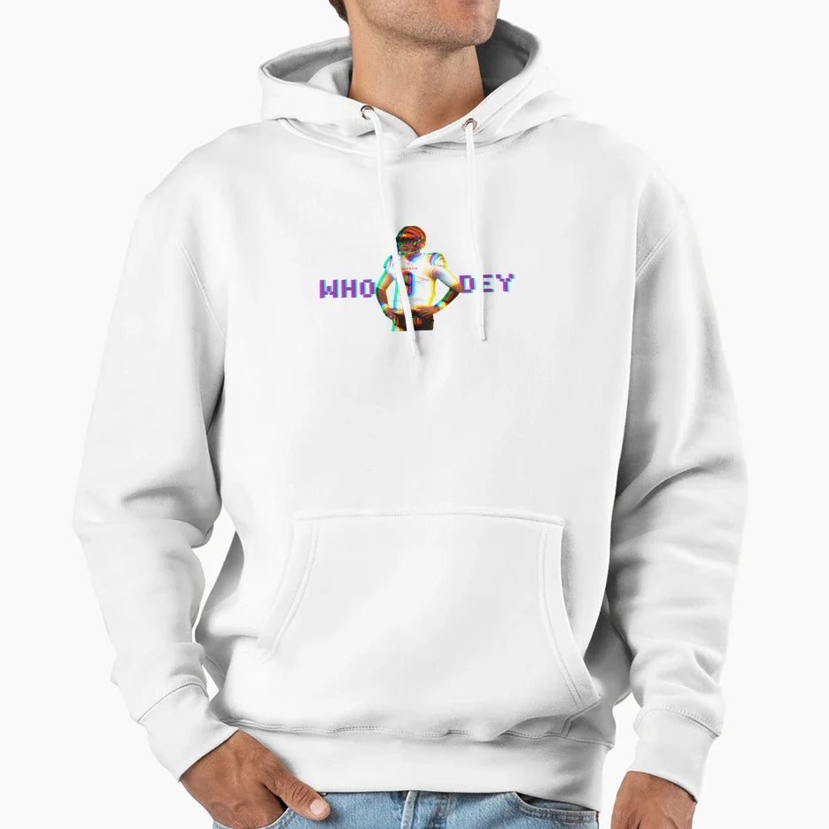 Who Dey Hoodie - Graphic Print Men Women