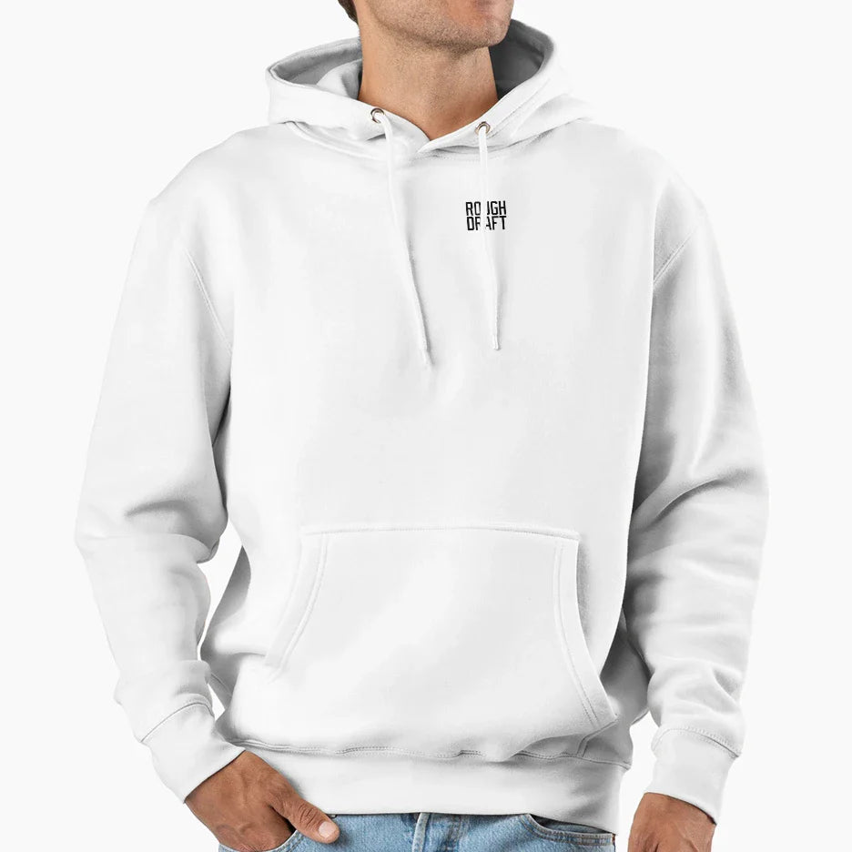Rough Draft Black Badge Hoodie - Casual Everyday Wear for Adults