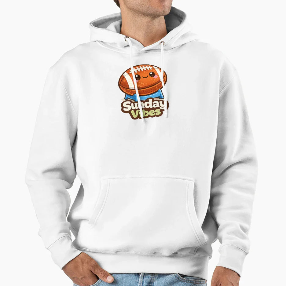 American Football Sunday Vibes Hoodie - Custom Art Print Men Women