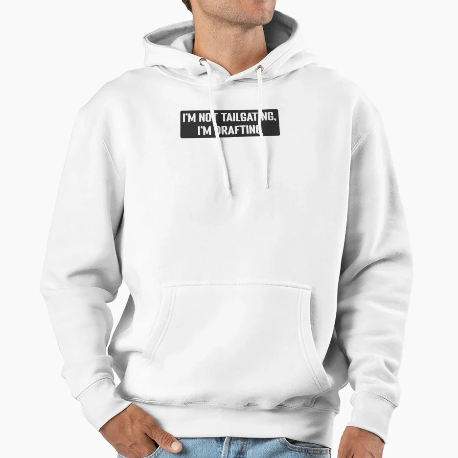 Im Not Tailgating Im Drafting Helmet And Hoodie - Graphic Print Men Women
