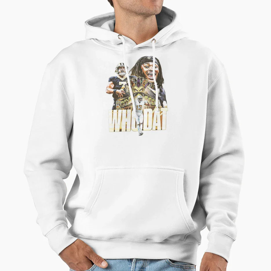 Who Dat Hoodie - Novelty Apparel Men Women