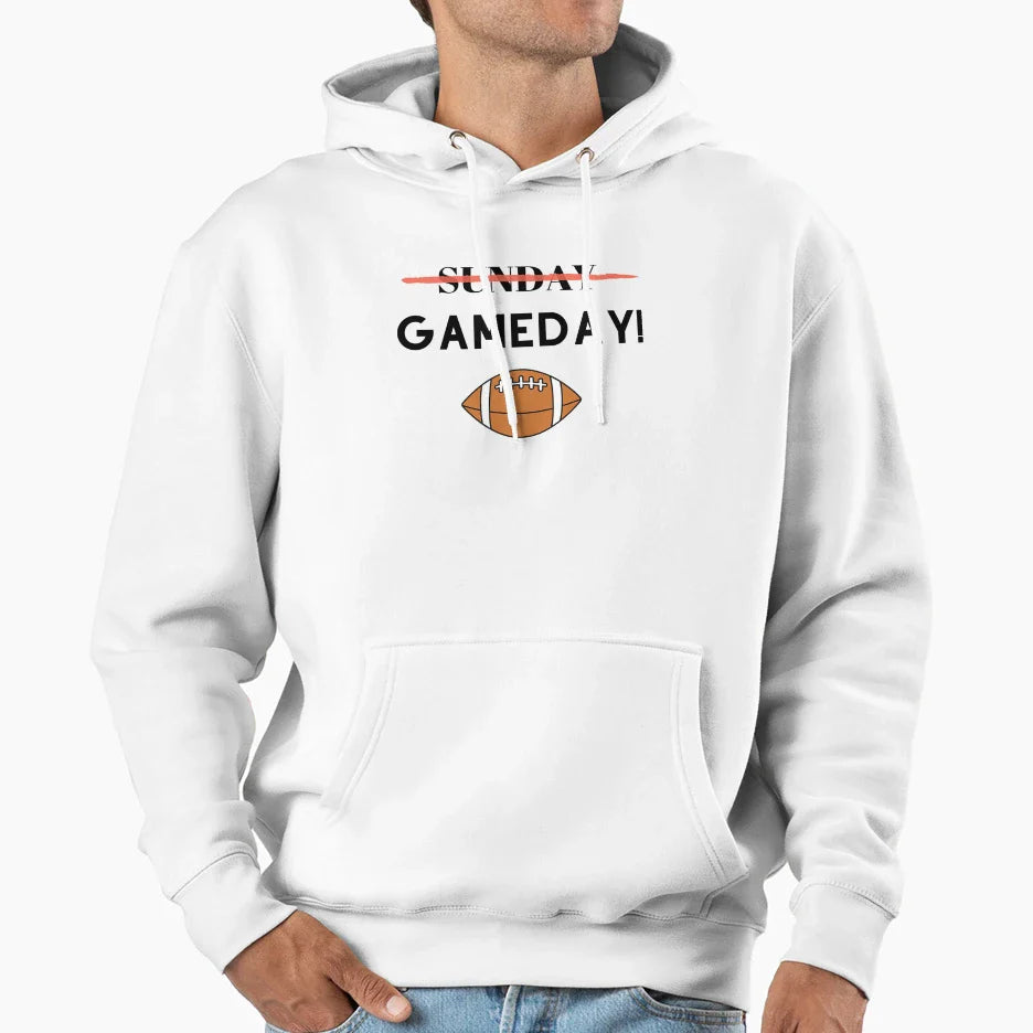 Its Gameday Football Time Hoodie - Novelty Apparel for Adults