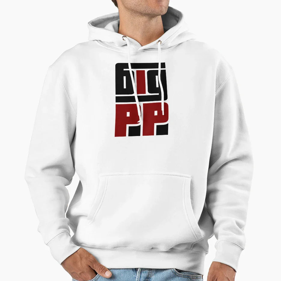 Big Pp Energy Hoodie - Minimalist Print Unisex