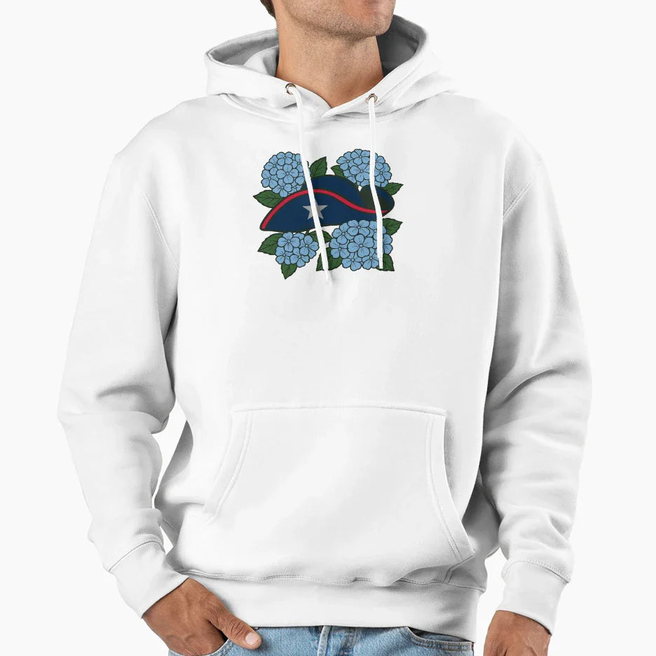 New England Patriots X Hydrangea Hoodie - Trendy Graphic Unisex
