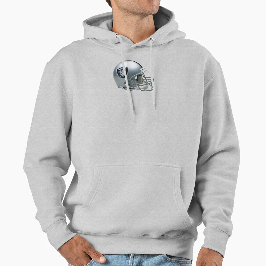 Helmet Raiders Icon Hoodie - Minimalist Print for Adults