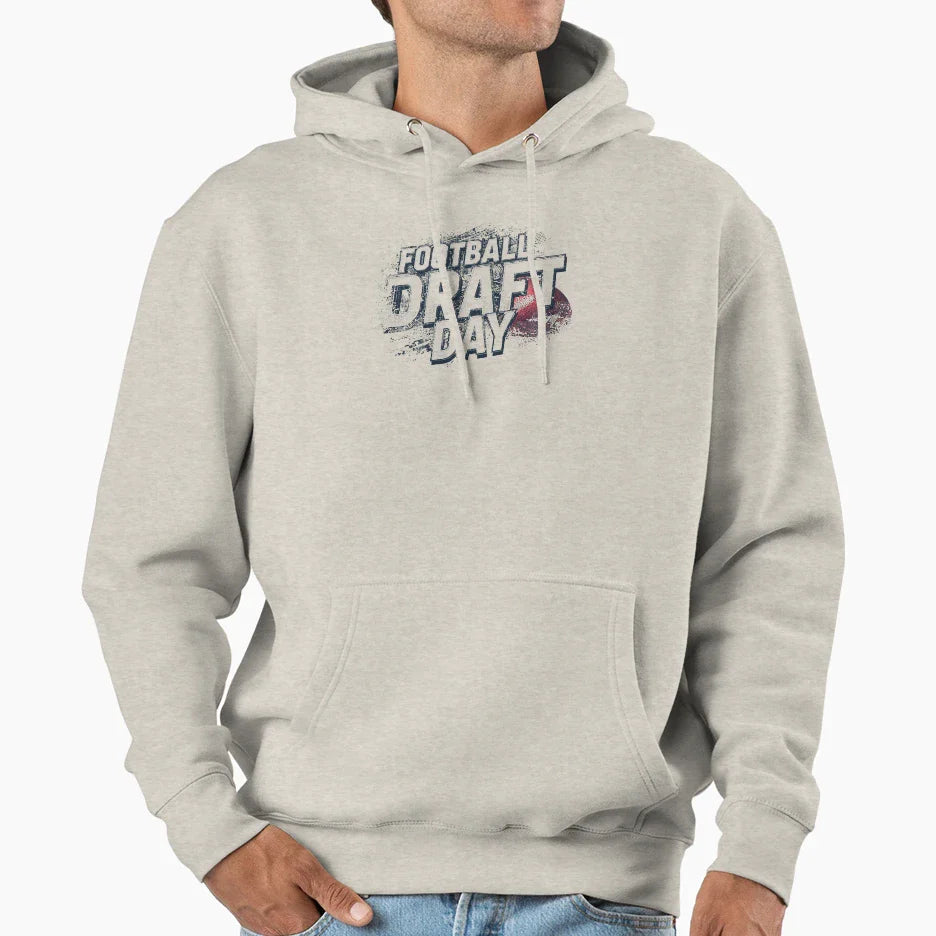 Football Draft Day 2 Hoodie - Trendy Graphic for Adults