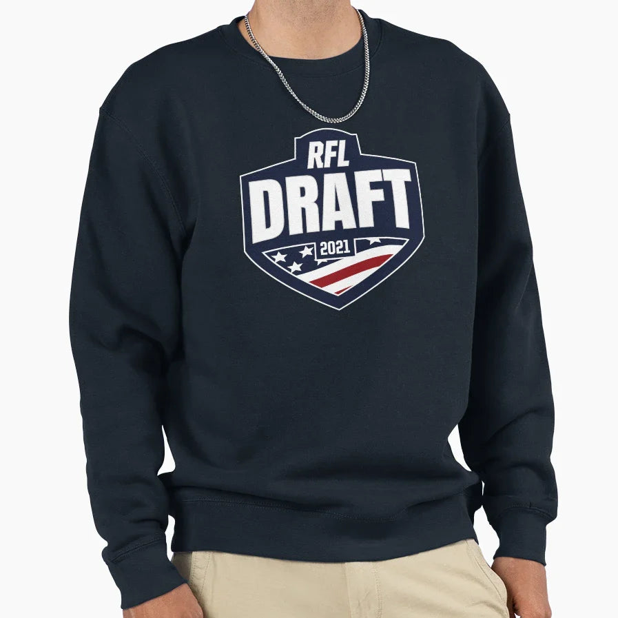 2021 Rfl Draft Logo Sweatshirt - Minimalist Print for Adults