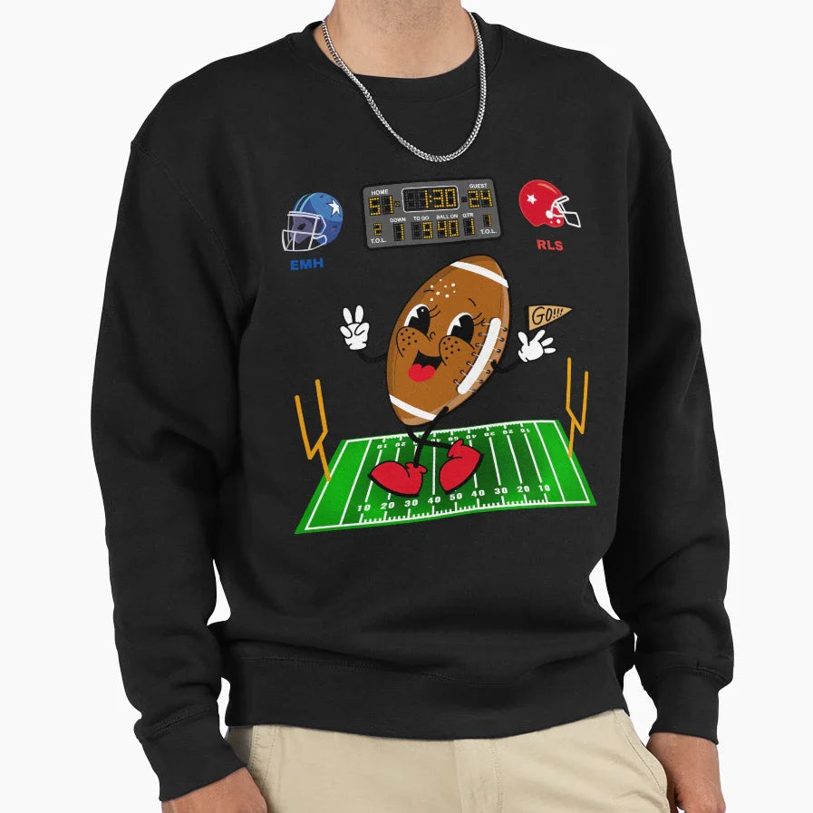 How American Football Game Begins Sweatshirt - Novelty Apparel Unisex