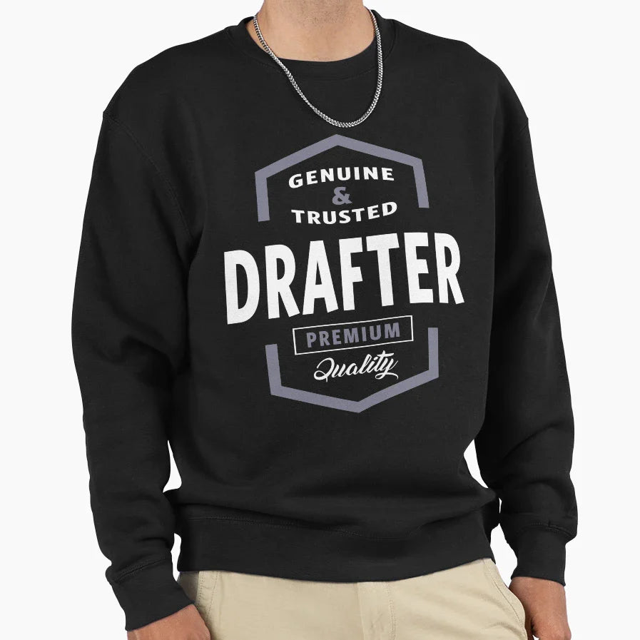 Genuine Drafter Gift T-Shirt - Minimalist Print Men Women