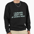 Sports Night I Survived Sweatshirt - Trendy Graphic for Adults