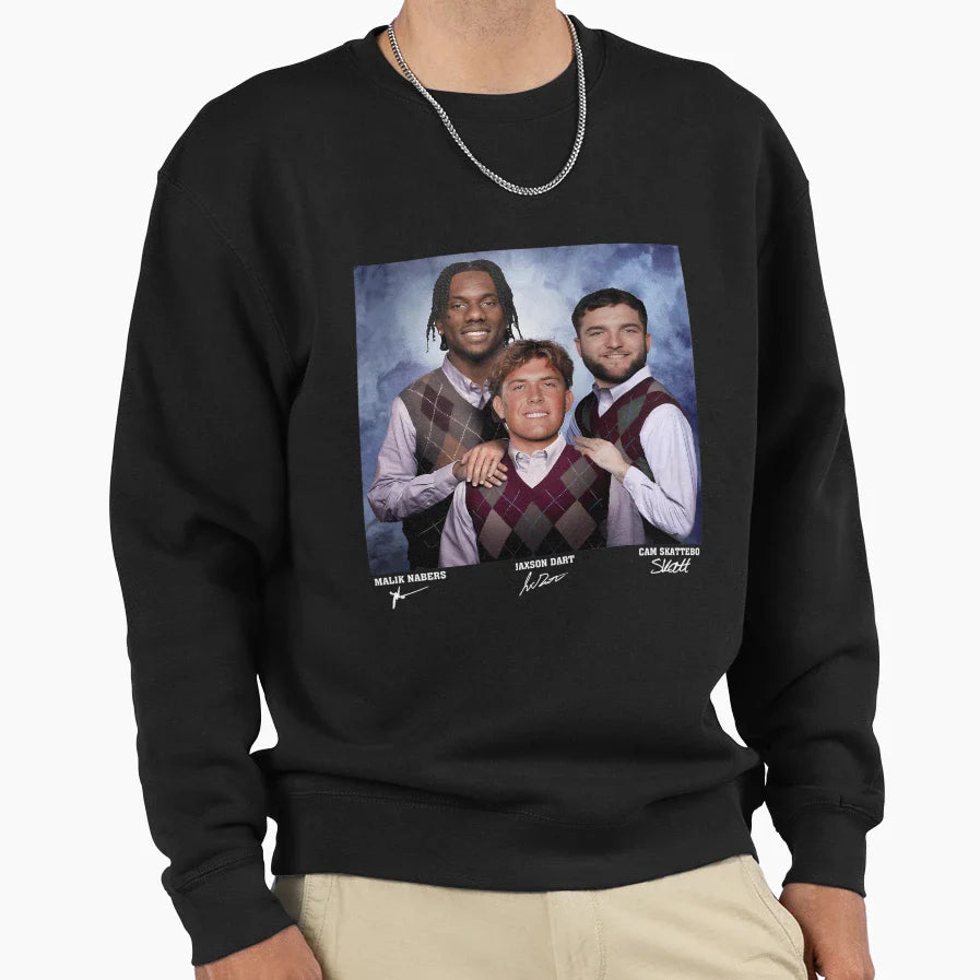 Jaxson Dart Cam Skattebo Malik Nabers Sweatshirt - Trendy Graphic Unisex