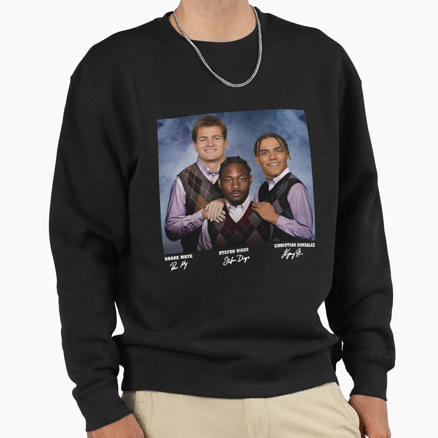 SD Drake Maye Christian Gonzalez Sweatshirt - Graphic Print Men Women