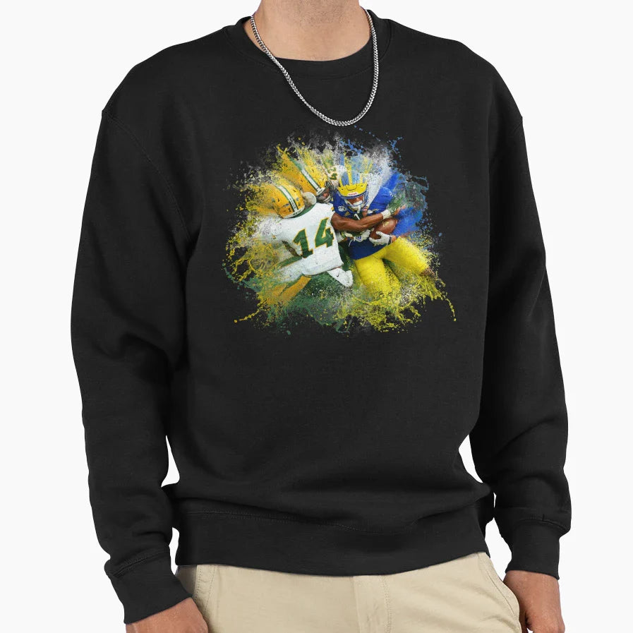 Football Splash Sweatshirt - Graphic Print Unisex