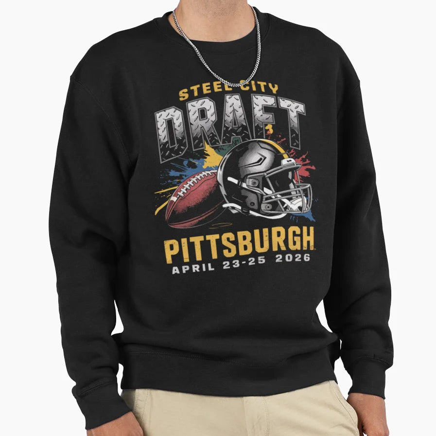 Pittsburgh Draft 2026 Sweatshirt - Graphic Print Unisex