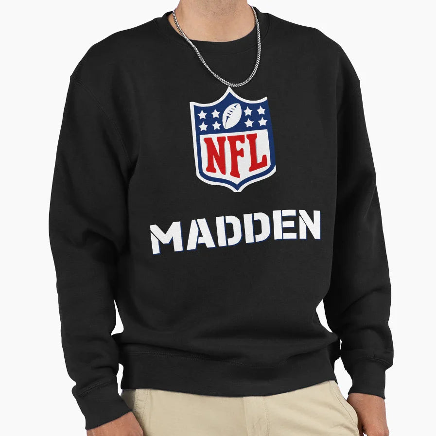 Maddens Game Logo Sweatshirt - Novelty Apparel for Adults