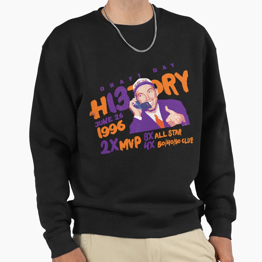 Steve Nash History Sweatshirt - Casual Everyday Wear Men Women