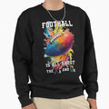 Football Is All About X And O Sweatshirt - Aesthetic Graphic for Adults