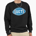 Detroit Throwback Football Sweatshirt - Custom Art Print Men Women