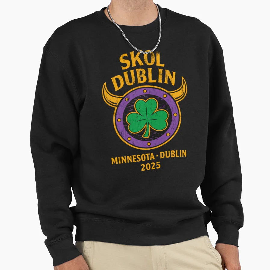 Skol Dublin Minnesota X Dublin Sweatshirt - Novelty Apparel Unisex