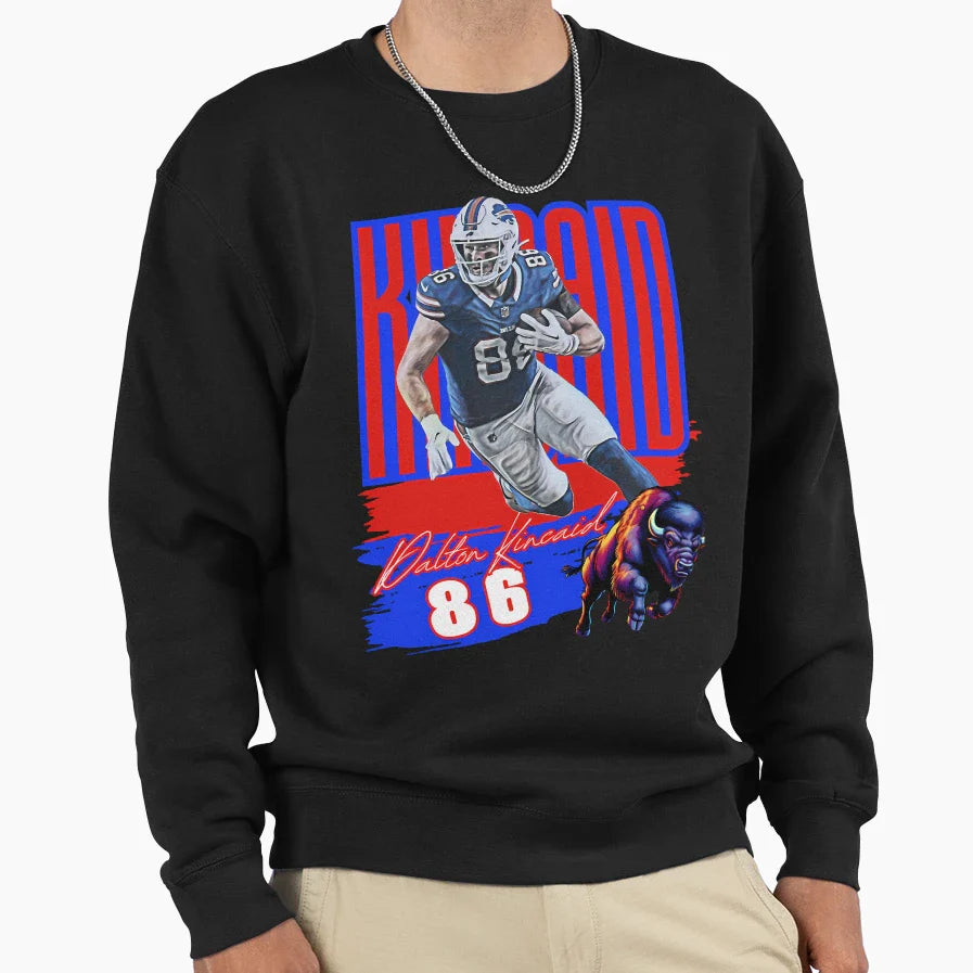 Dalton Kincaid Buffalo Bills Football Sweatshirt - Unique Graphic Unisex