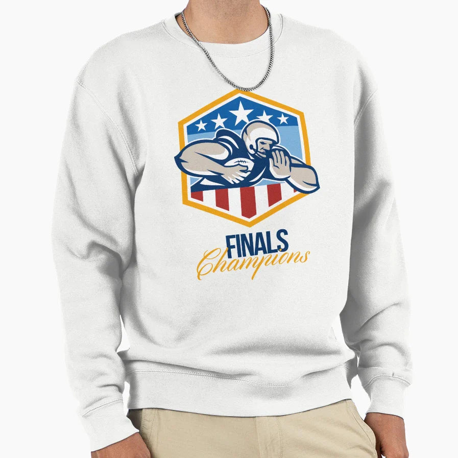 American Football Running Back Sweatshirt - Minimalist Print Men Women
