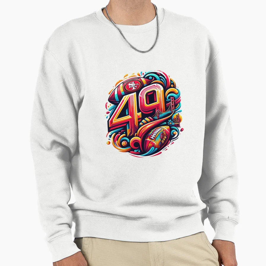 49Ers San Francisco New Logo Sweatshirt - Trendy Graphic Unisex