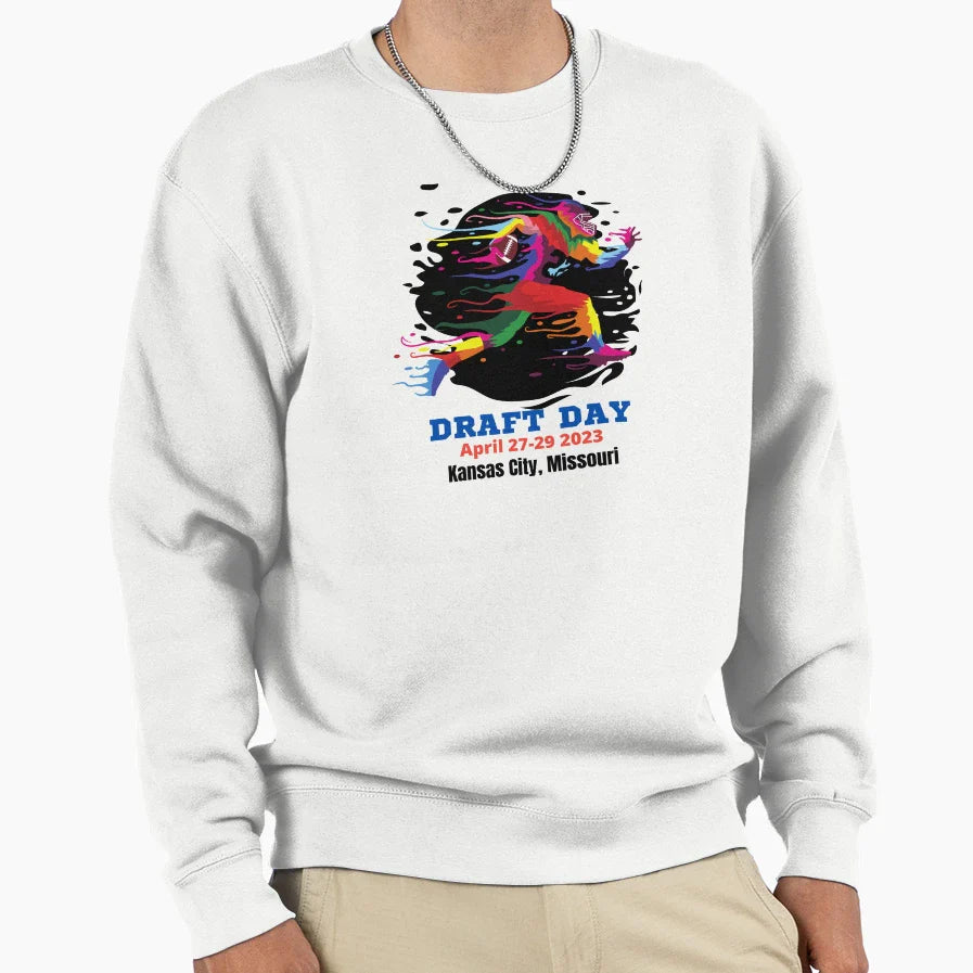 Draft Day Football 2023 Sweatshirt - Aesthetic Graphic Men Women